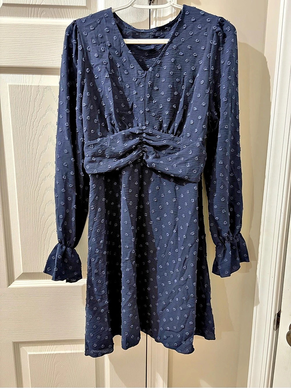 Blue Floral Mini Dress